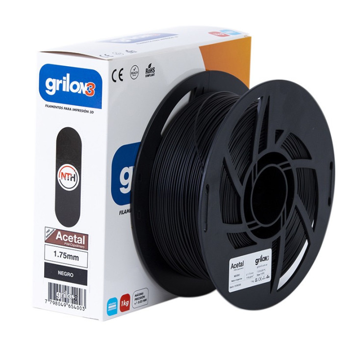 Grilon3 ACETAL-POM NEGRO 1.75mm x1kg