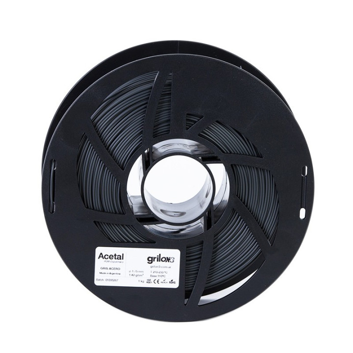 Grilon3 ACETAL-POM GRIS ACERO 1.75mm x1kg