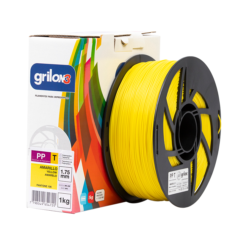 Filamento PP-Terpolímero Grilon3 1kg 1.75mm AMARILLO