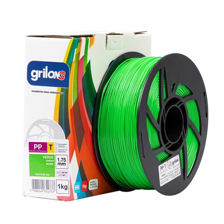 Grilon3 PP-Terpolímero VERDE 1.75mm x1kg