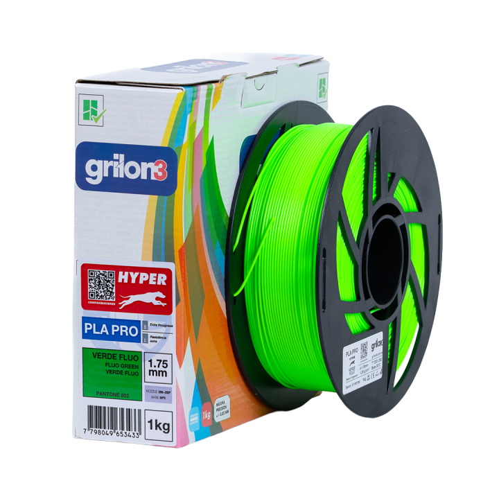 Grilon3 PLA PRO HYPER 1.75mm - VERDE FLUO