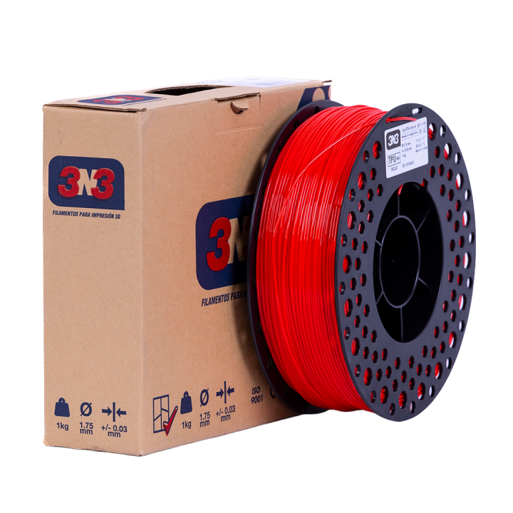 3N3 TPU 1.75mm 1kg - ROJO