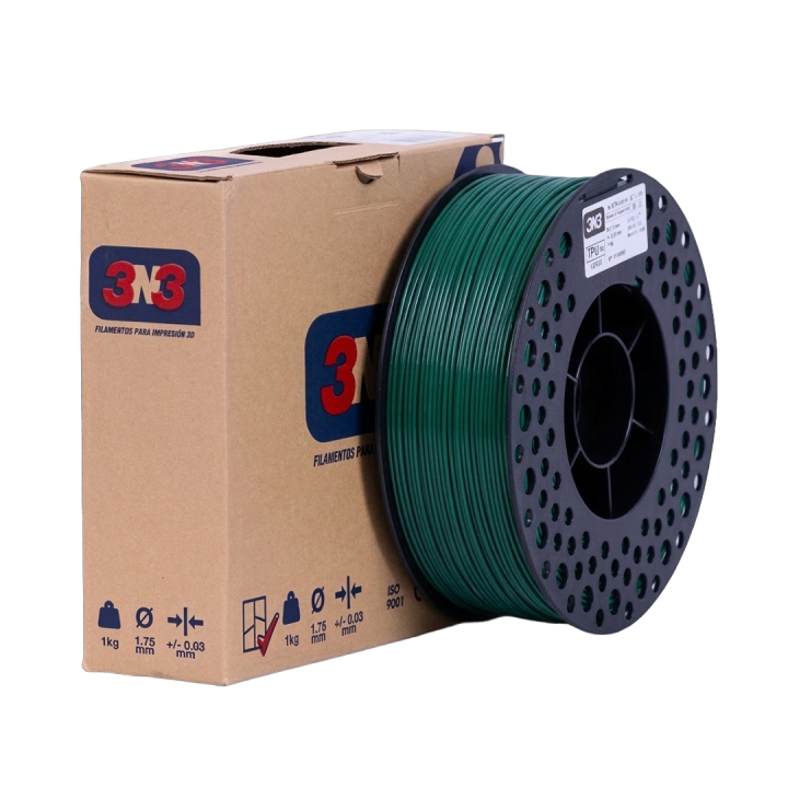 3N3 TPU 1.75mm 1kg - VERDE
