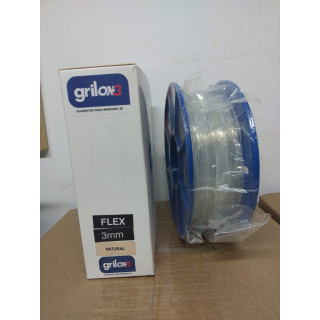 Filamento Flexible 3mm NATURAL 1KG