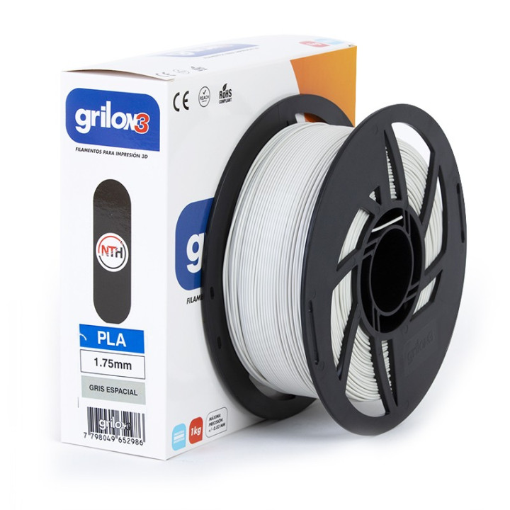 Grilon3 PLA 1.75mm GRIS ESPACIAL