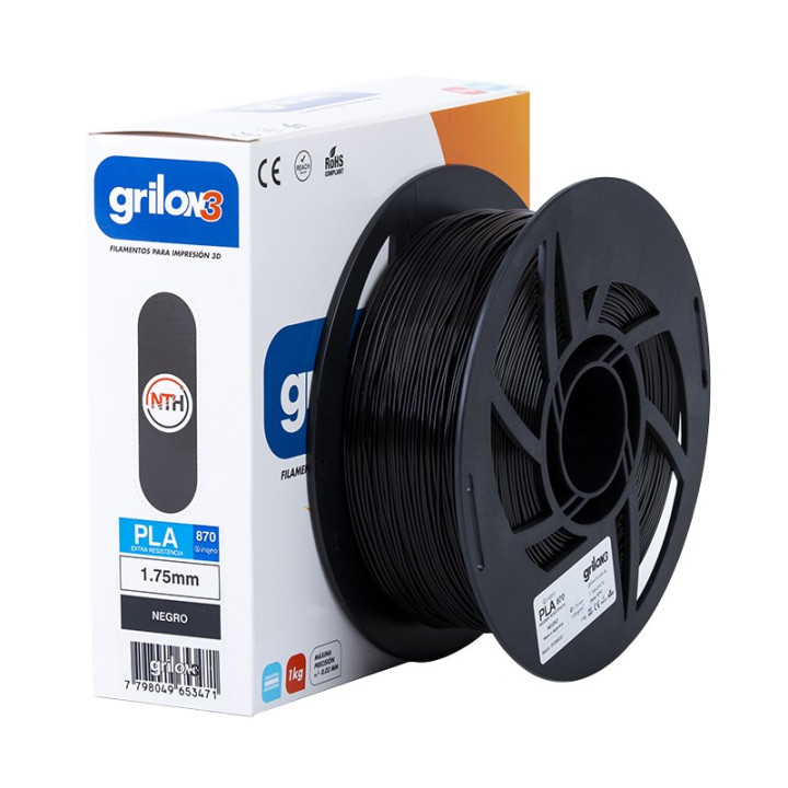 Grilon3 PLA870 1.75mm NEGRO