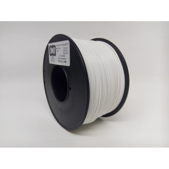 3N3 PLA 1.75mm BLANCO 500grs
