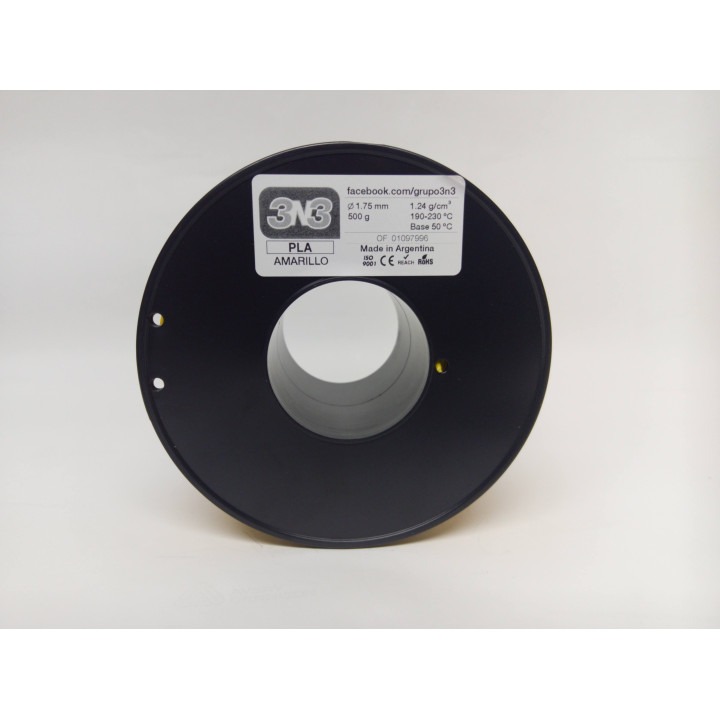 3N3 PLA 1.75mm AMARILLO 500grs