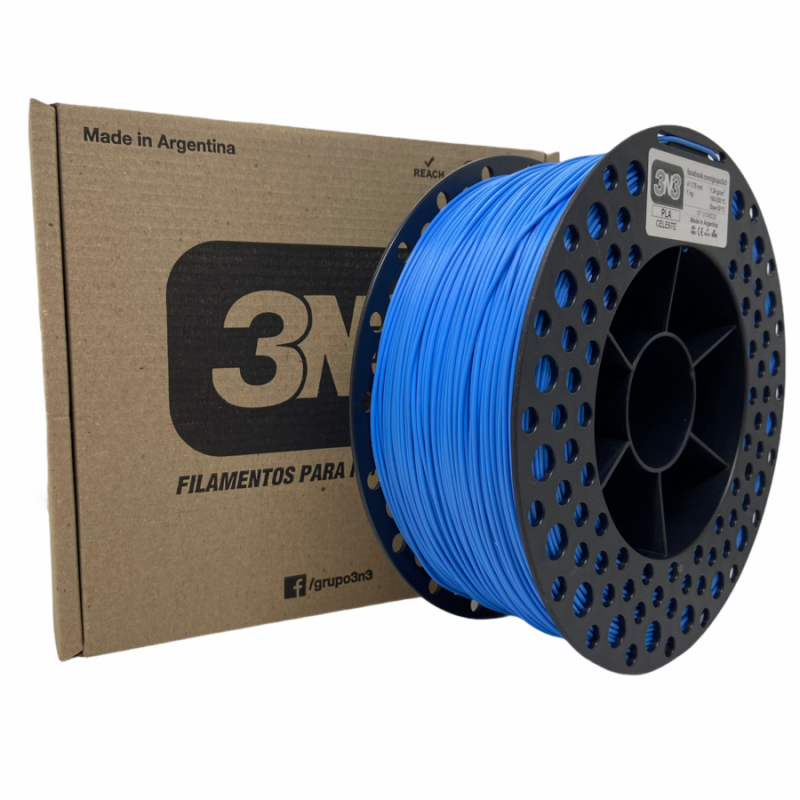 3N3 Box PLA 1.75mm CELESTE x1KG