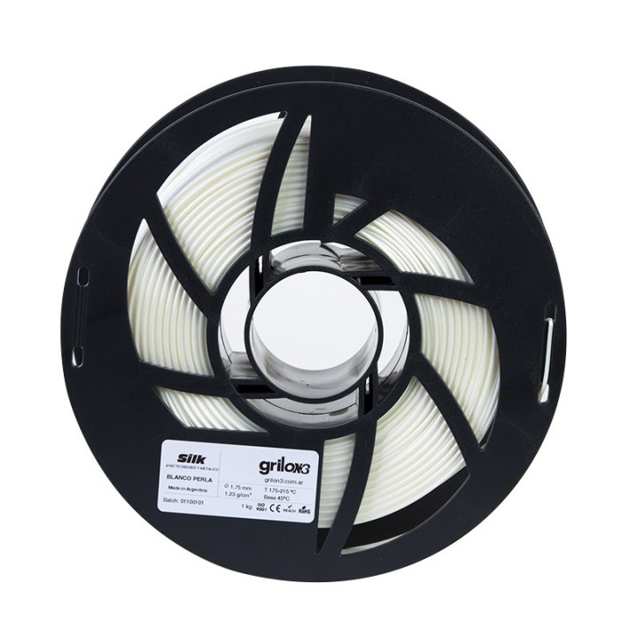 Grilon3 PLA SILK 1.75mm BLANCO PERLA