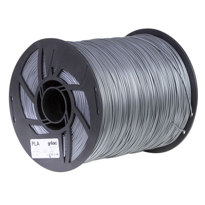 Grilon3 MEGAFILL PLA GRIS PLATA1.75mm 4kg