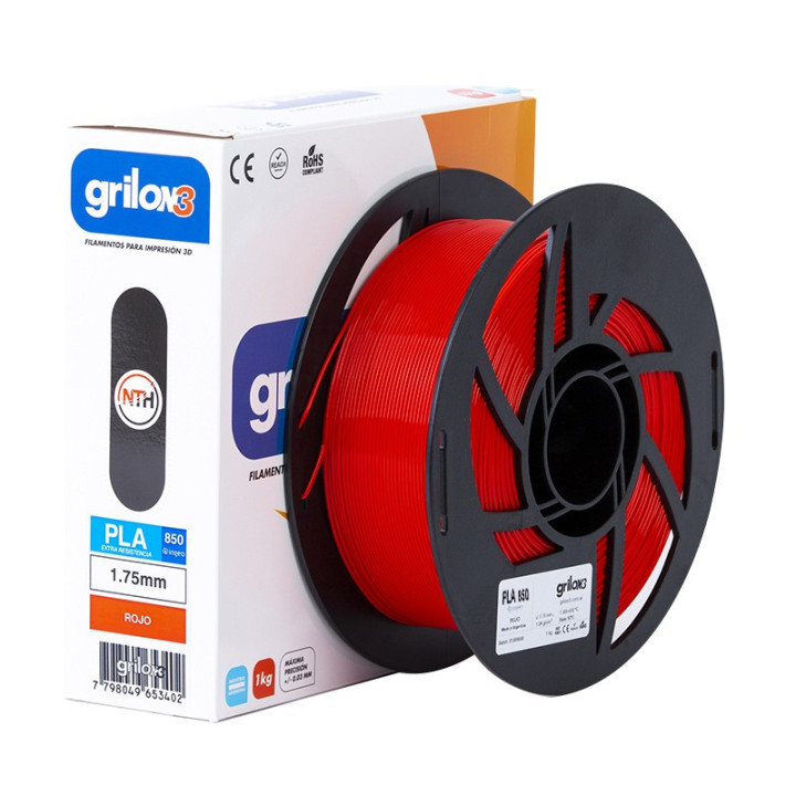 Grilon3 PLA850 1.75mm ROJO
