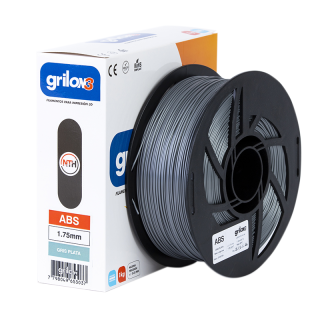 Grilon3 ABS 1.75mm GRIS PLATA